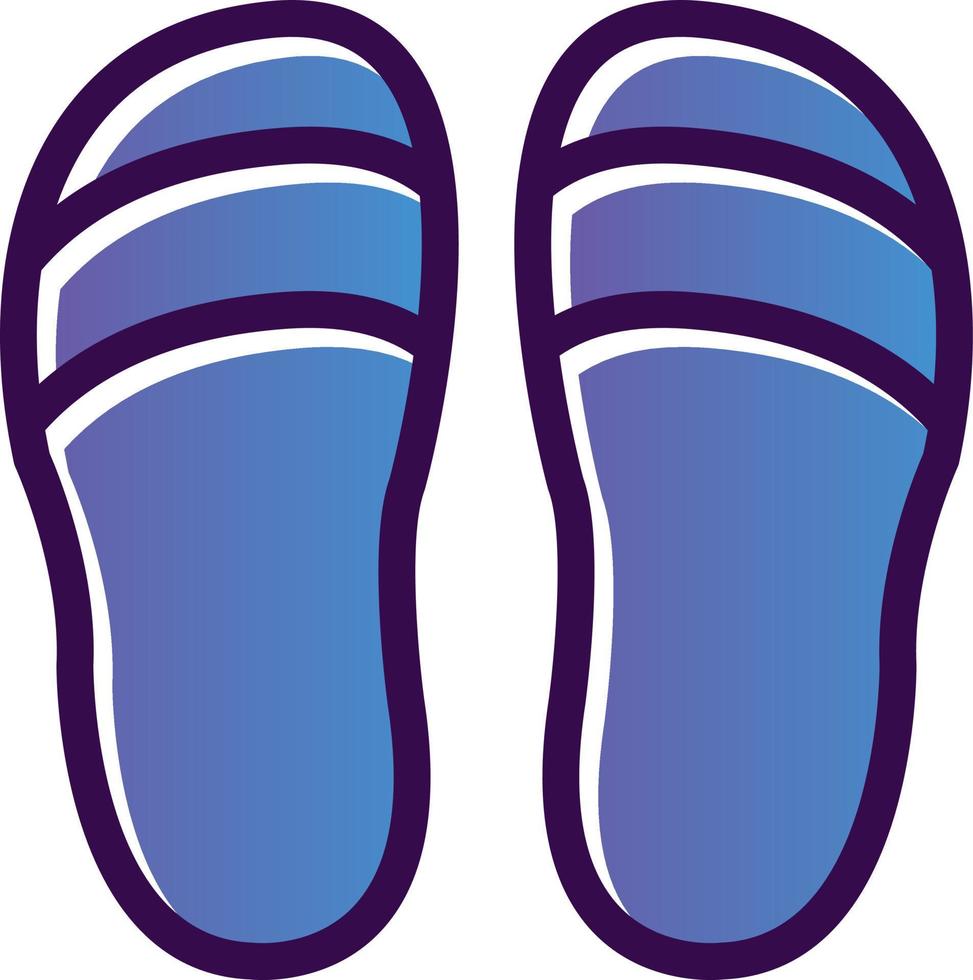 Slippers Vector Icon Design