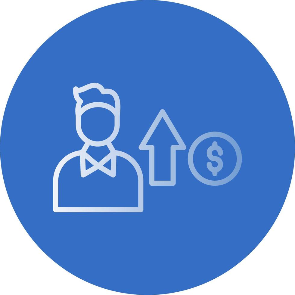 diseño de icono de vector de beneficio de dinero