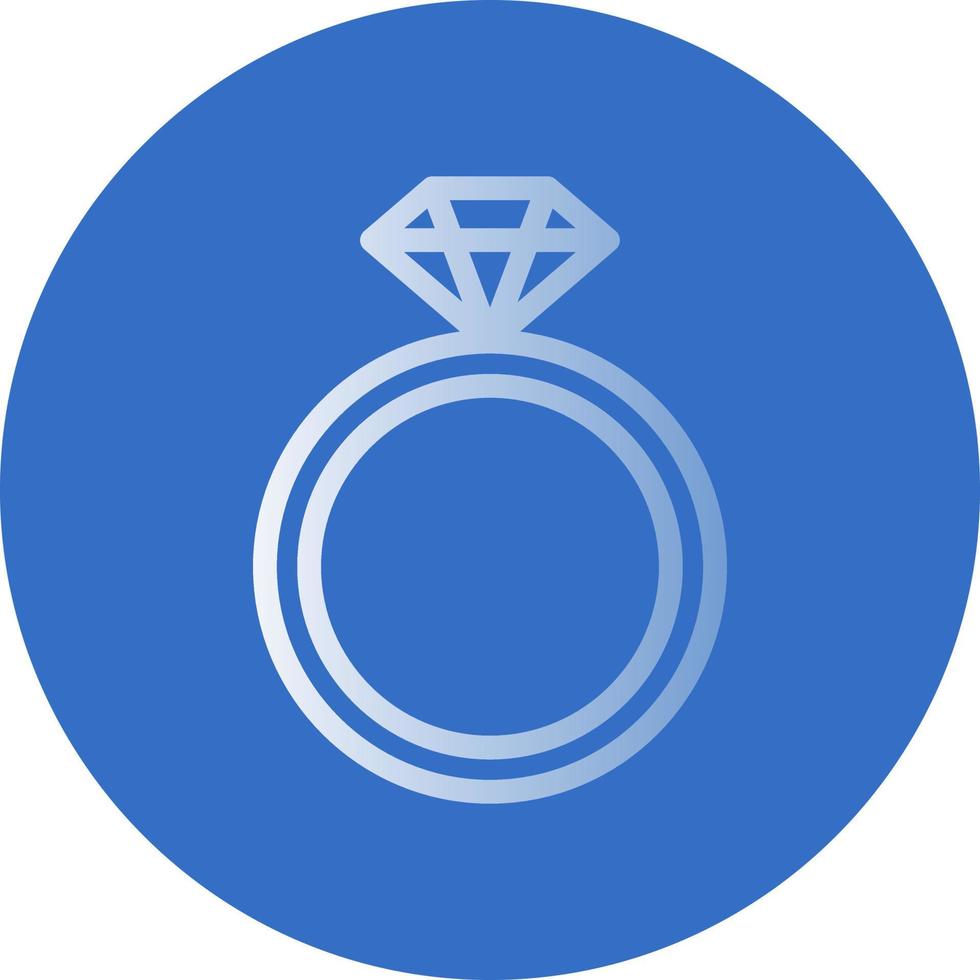 Diamond Ring Vector Icon Design