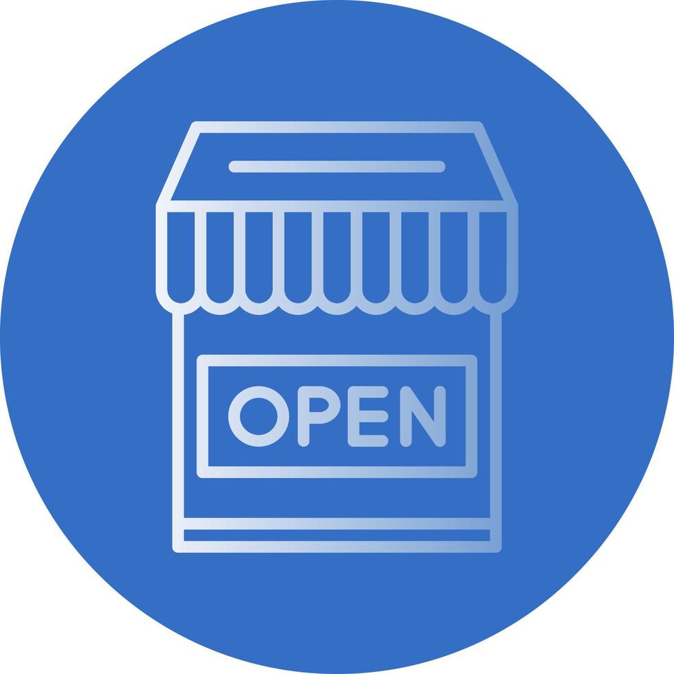 Shop Open Vector Icon Design