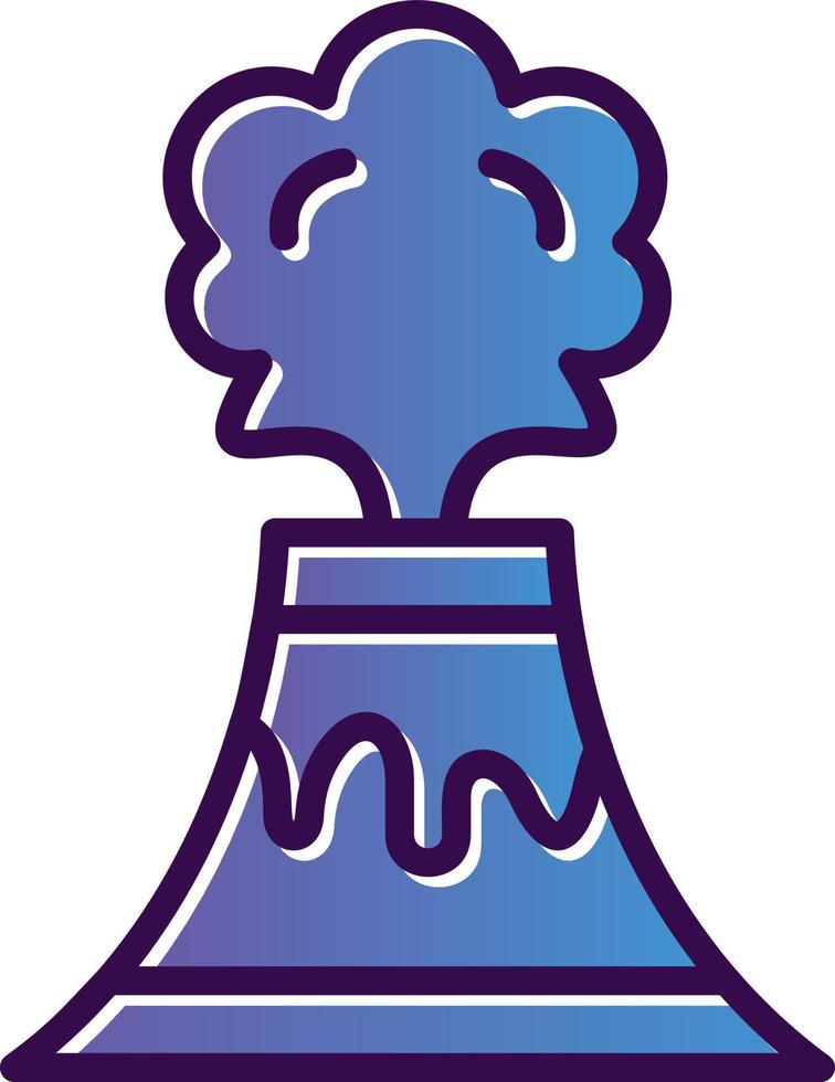 Volcano Vector Icon Design