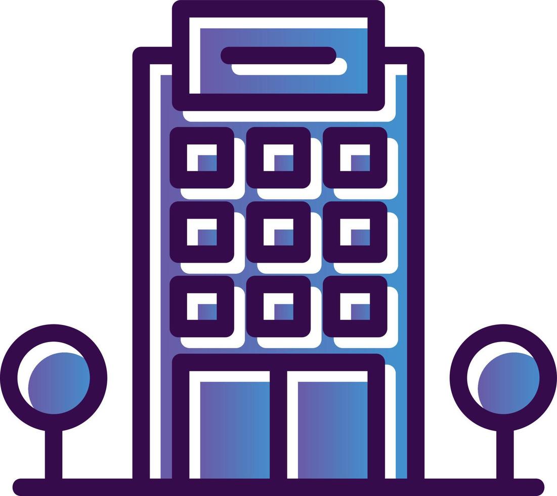 Office Building Vector Icon Design