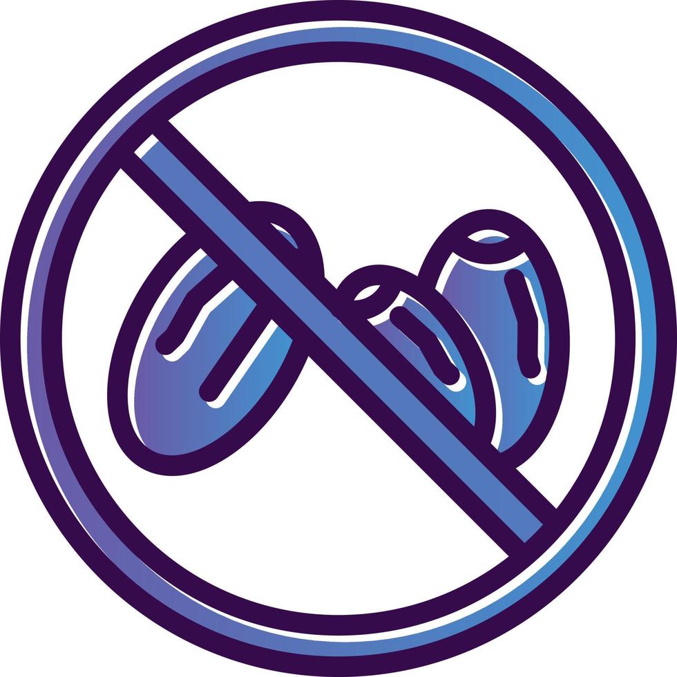 No Eating Vector Icon Design