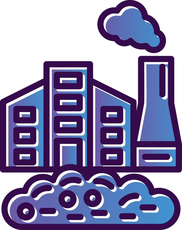 Factory Waste Vector Icon Design