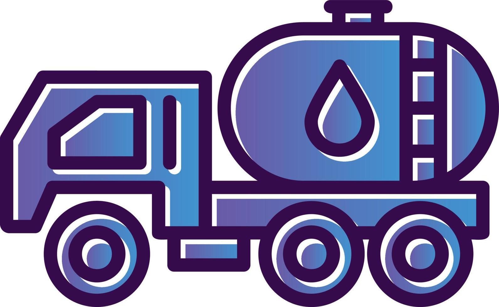 Oil Tanker Vector Icon Design