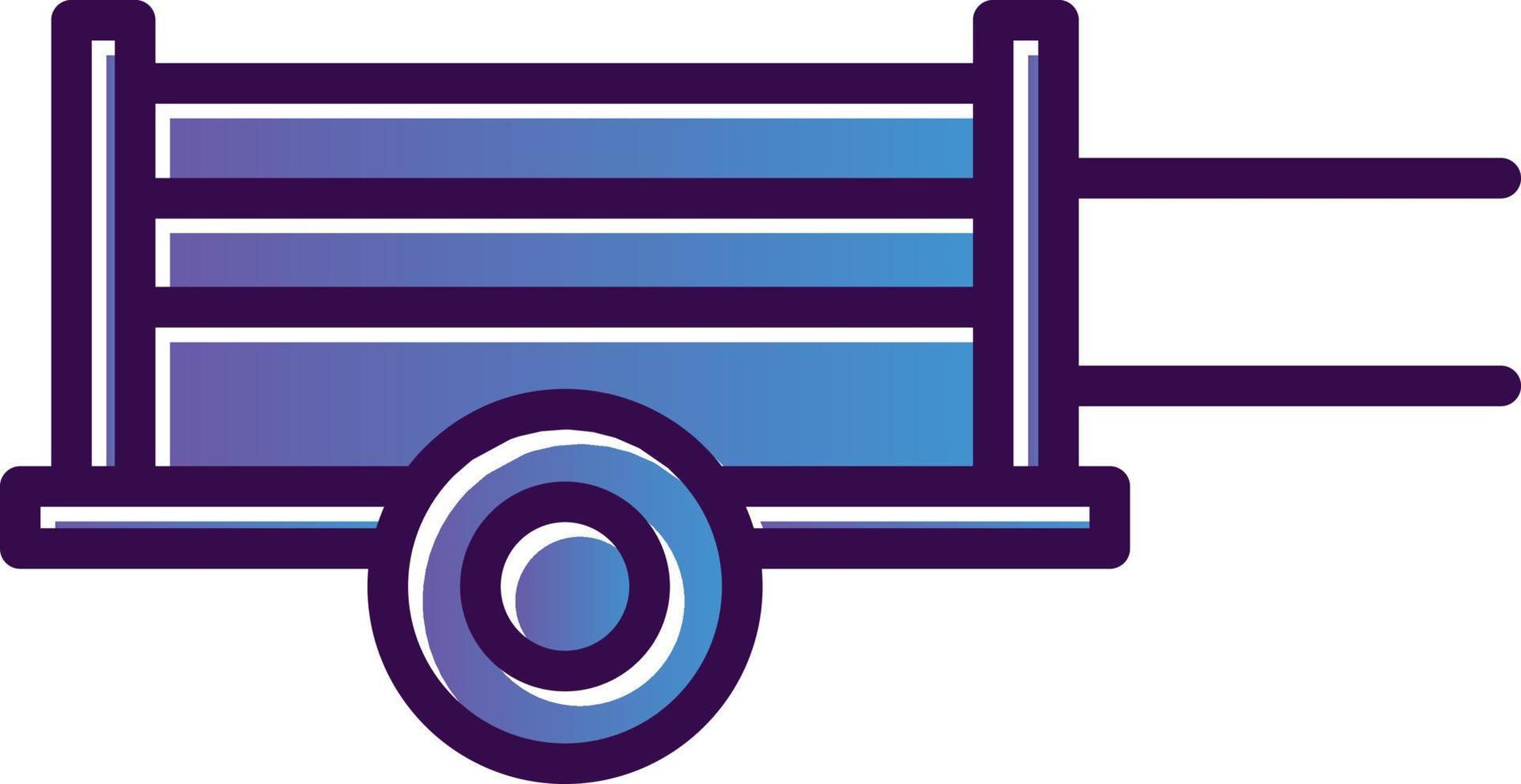 Wood Cart Vector Icon Design