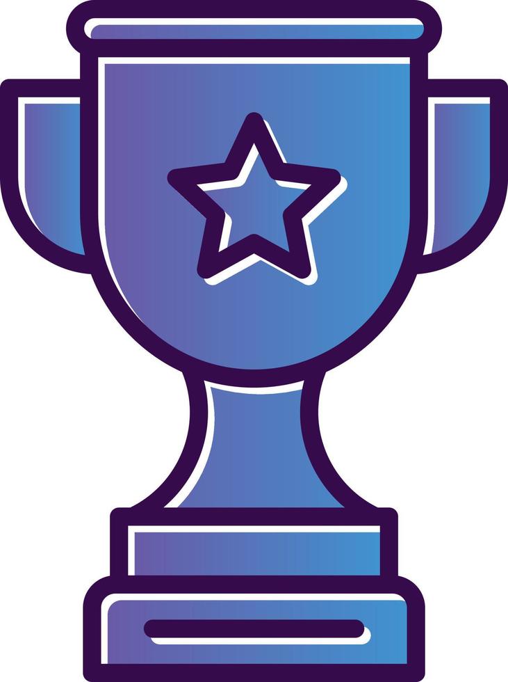 Gold Cup Vector Icon Design