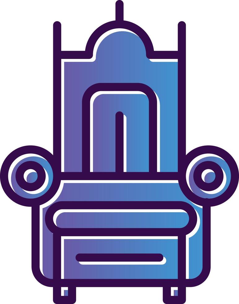 Throne Vector Icon Design