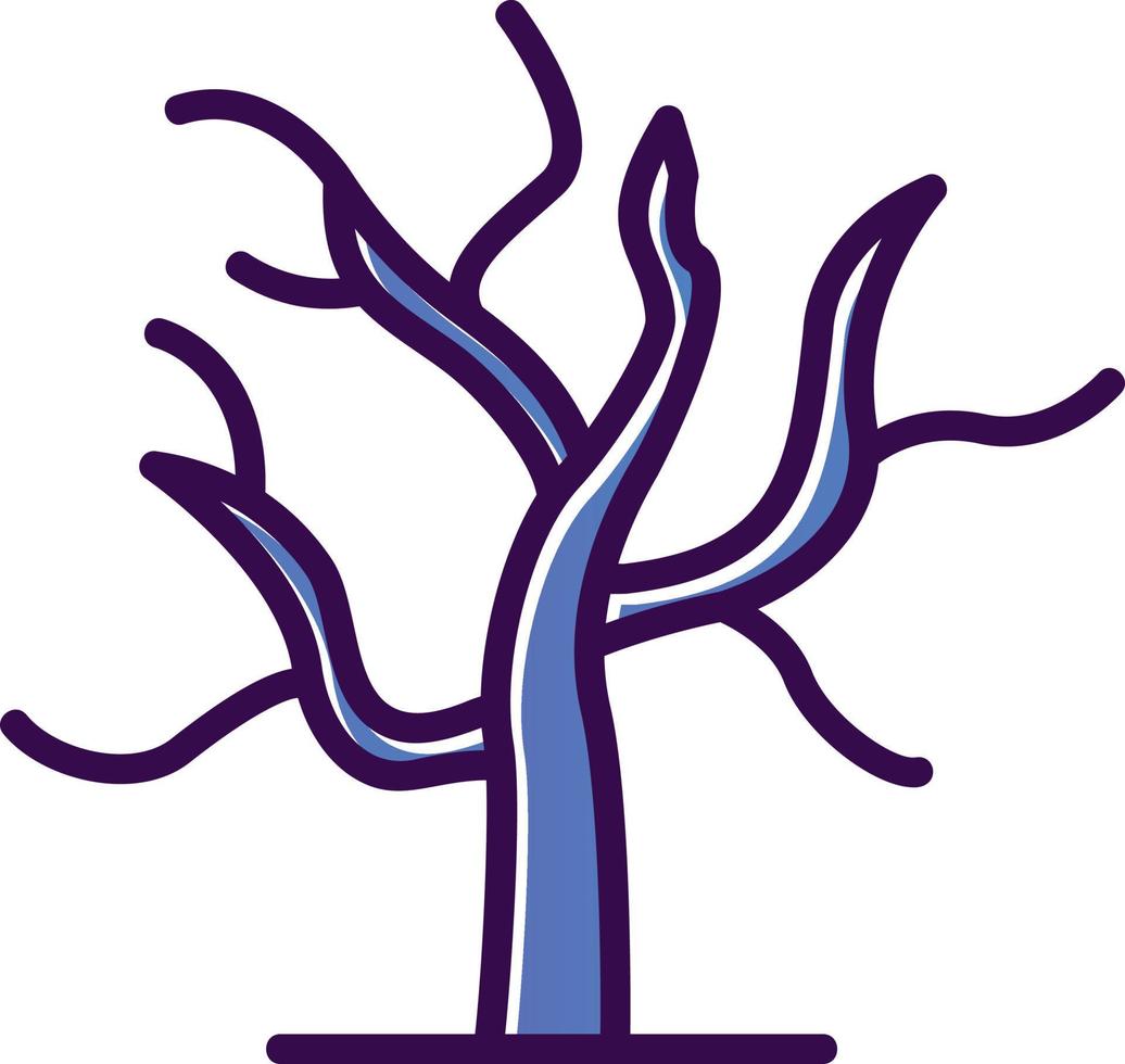 diseño de icono de vector de árbol seco