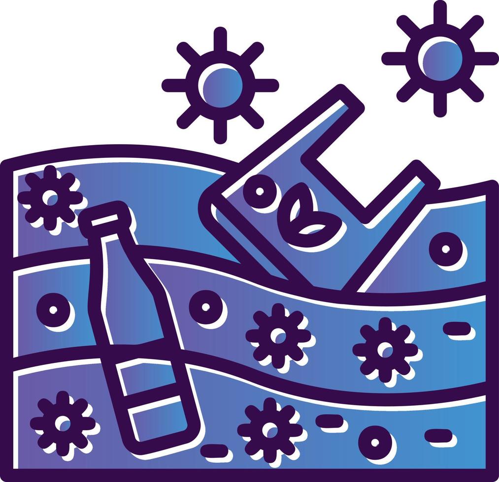 Ocean Waste Vector Icon Design