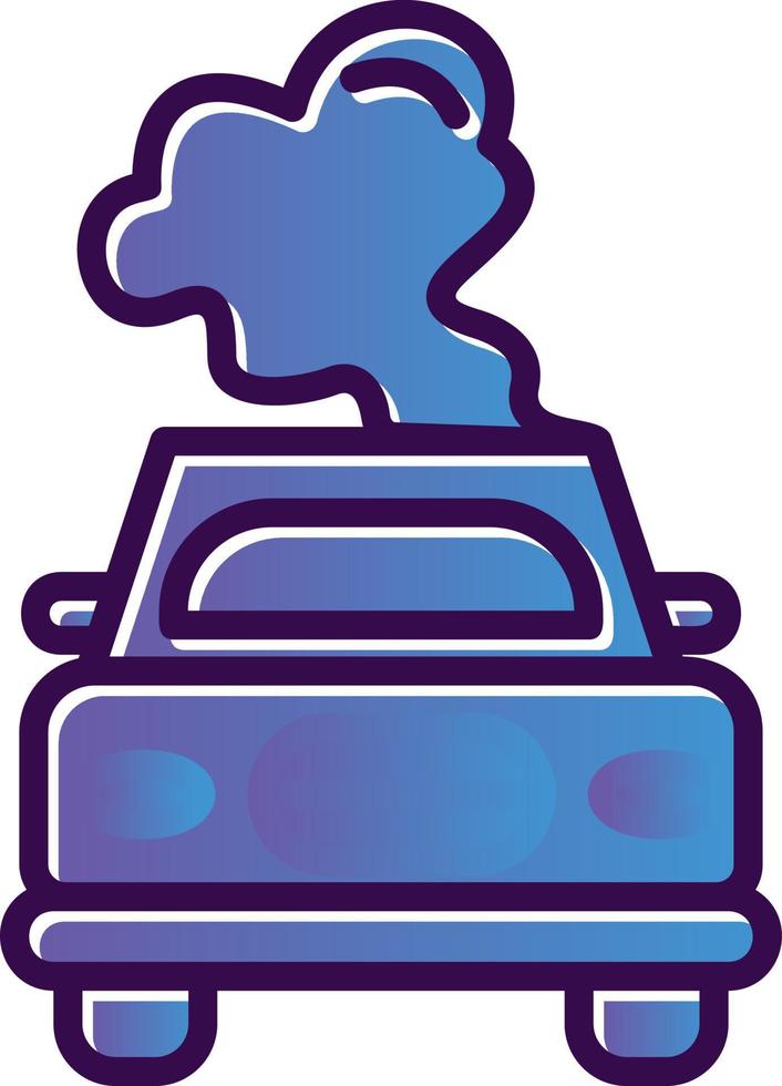 Car Pollution Vector Icon Design