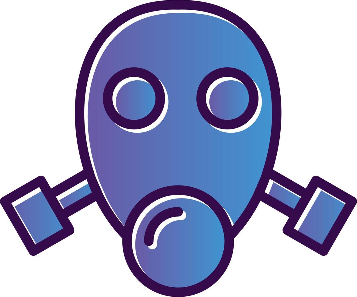 Gas Mask Vector Icon Design