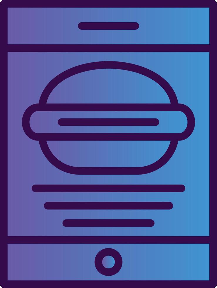 Food Application Vector Icon Design