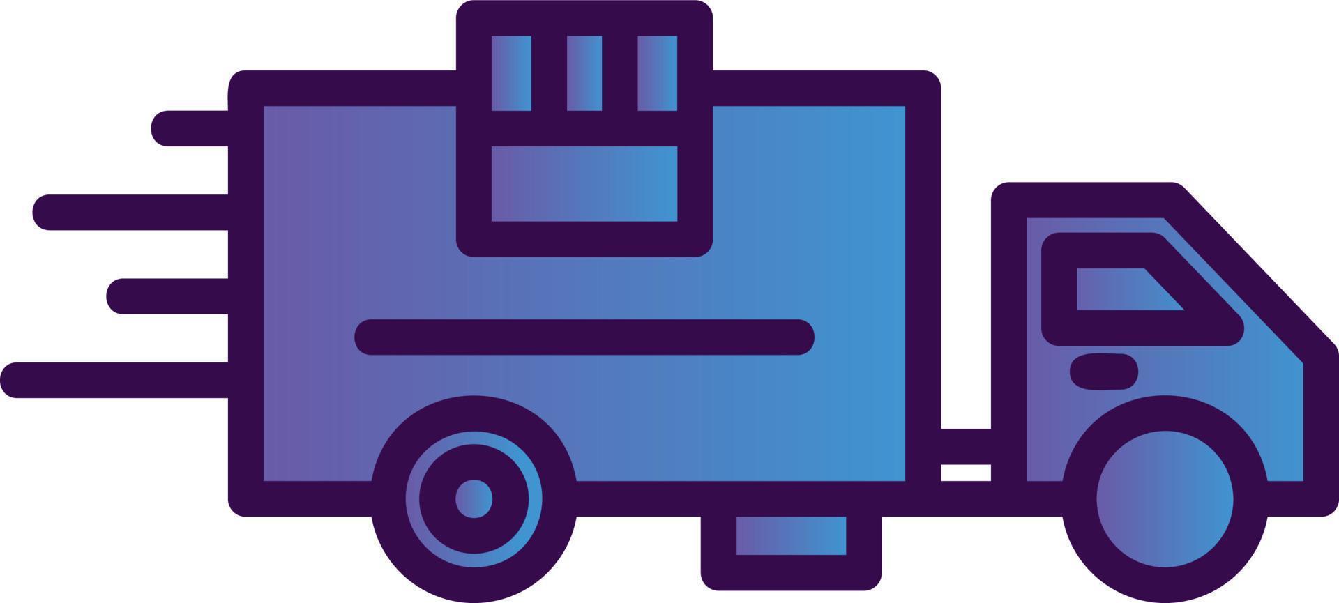 Delivery Truck Vector Icon Design