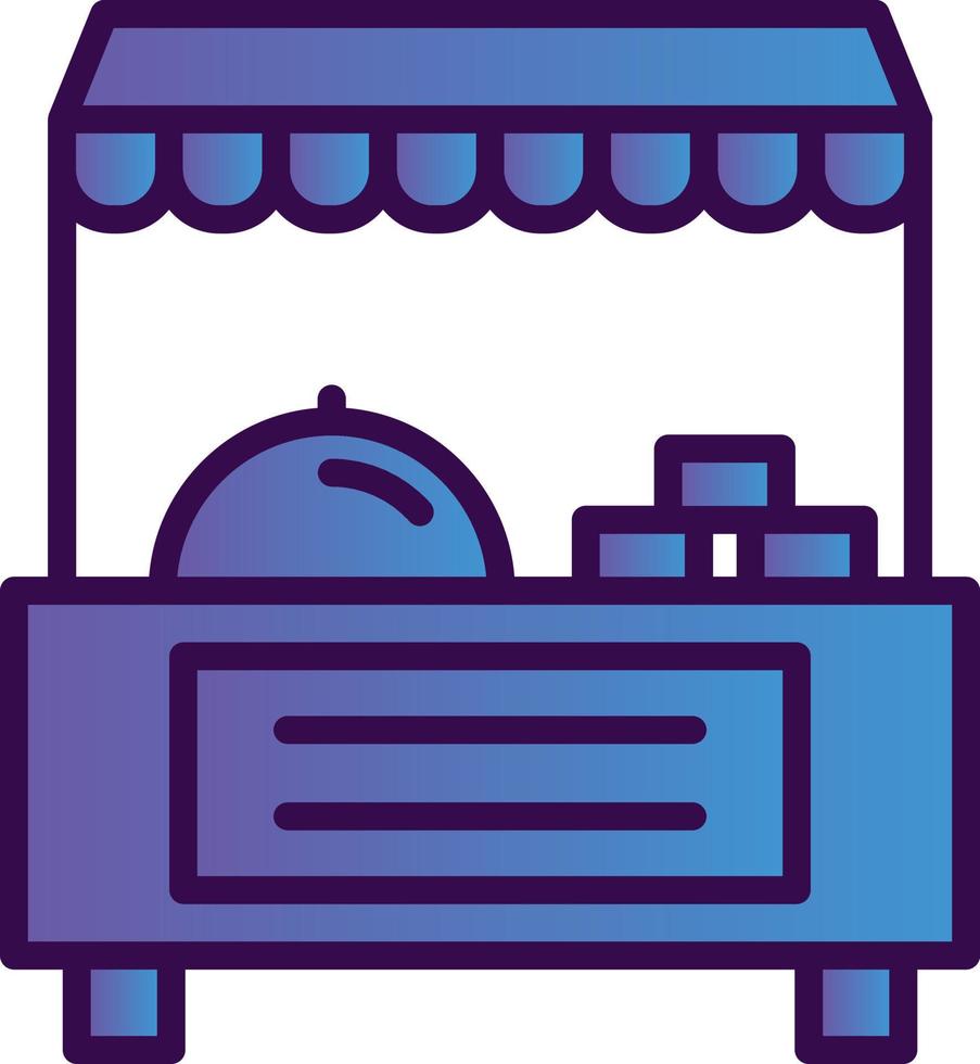 Food Stand Vector Icon Design
