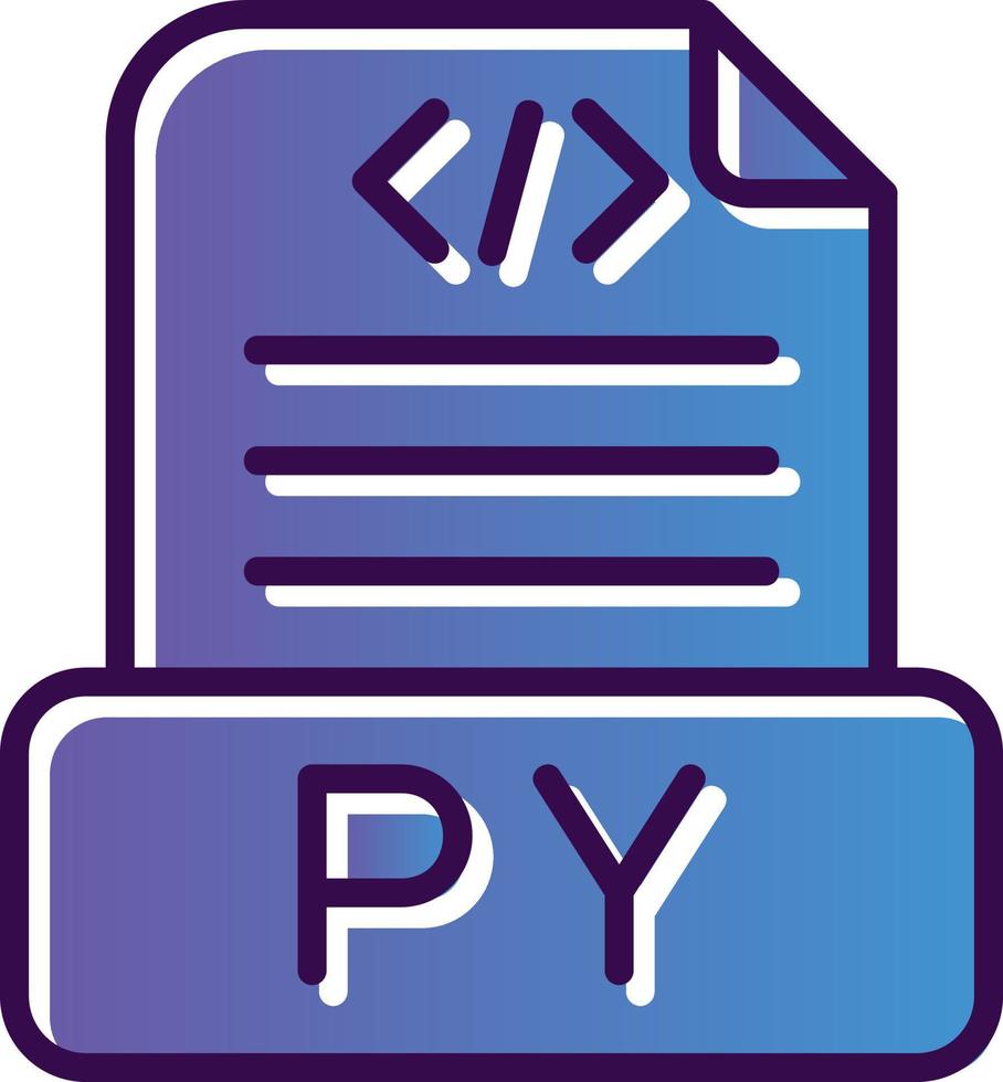 diseño de icono de vector de archivo python