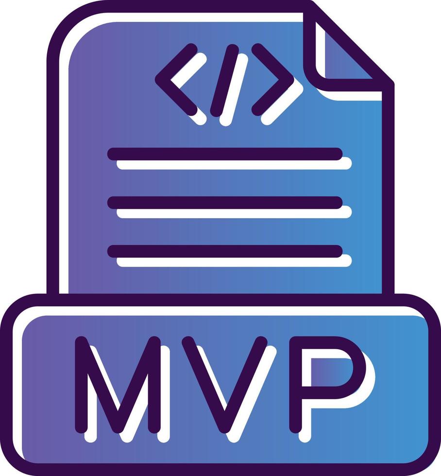 diseño de icono de vector mvp