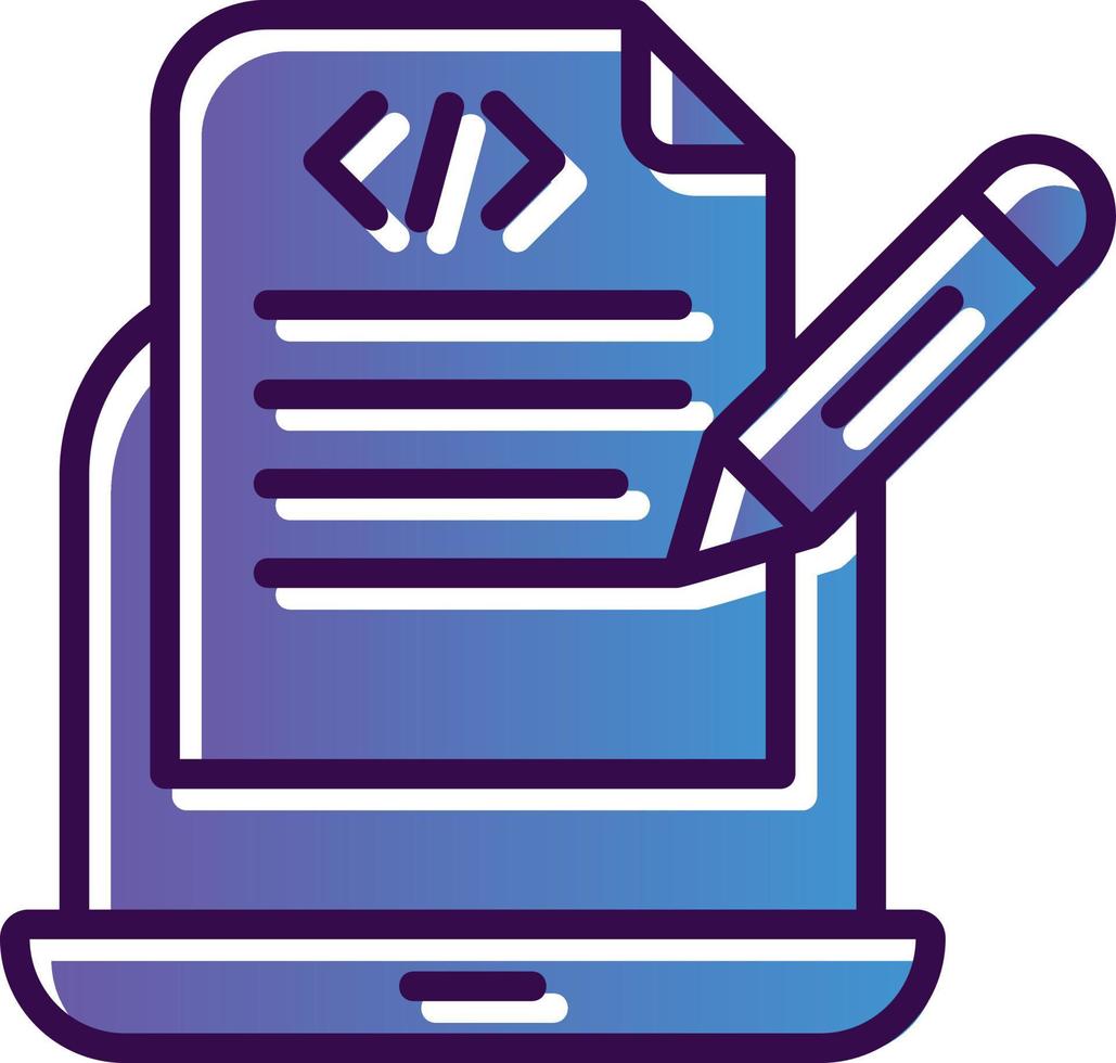 Programming Notes Vector Icon Design