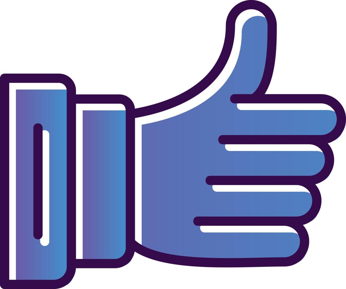 Thumbs Up Vector Icon Design