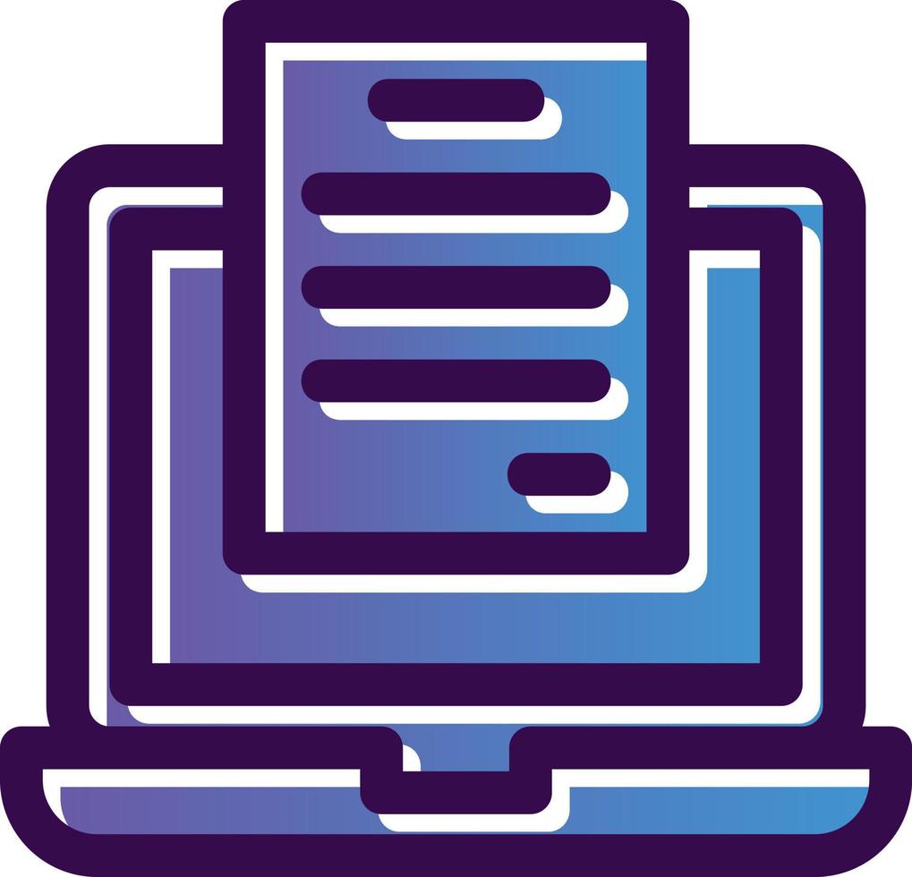 Laptop Presentation Vector Icon Design