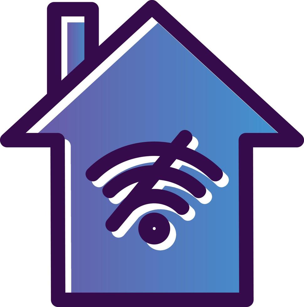 NO Wifi Home Vector Icon Design