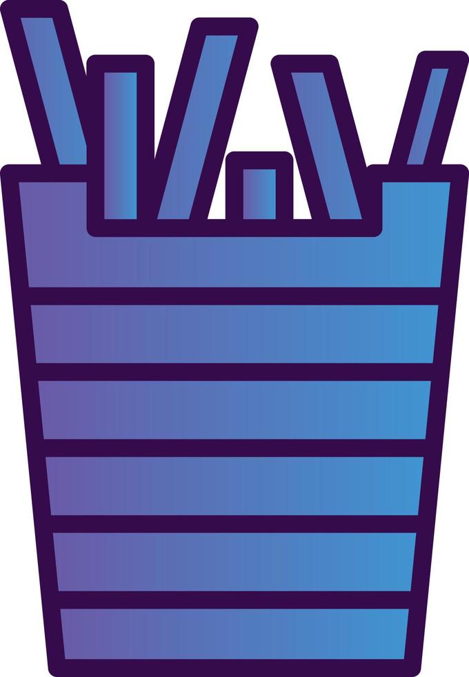 French Fries Vector Icon Design