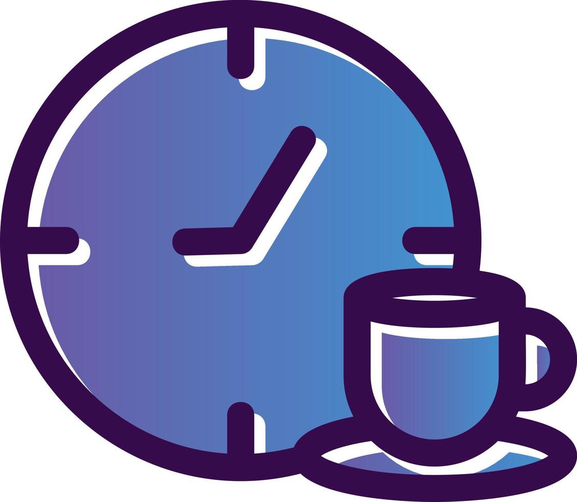 diseño de icono de vector de pausa para el café