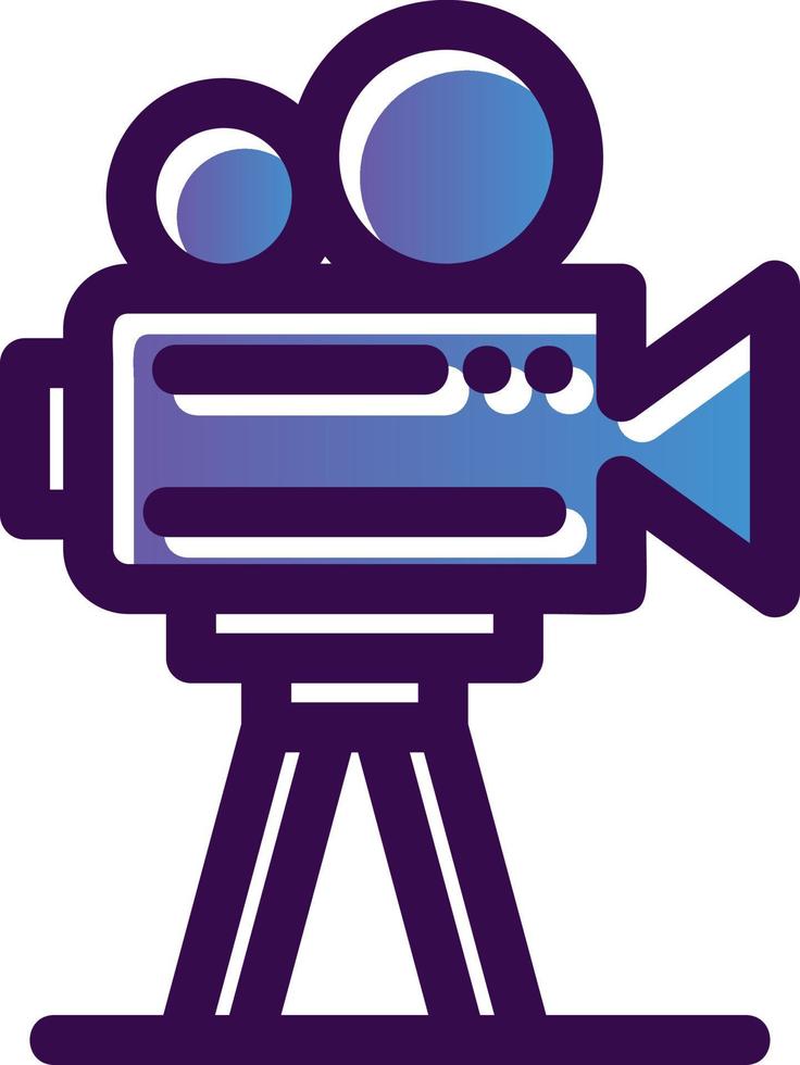 diseño de icono de vector de grabación de video