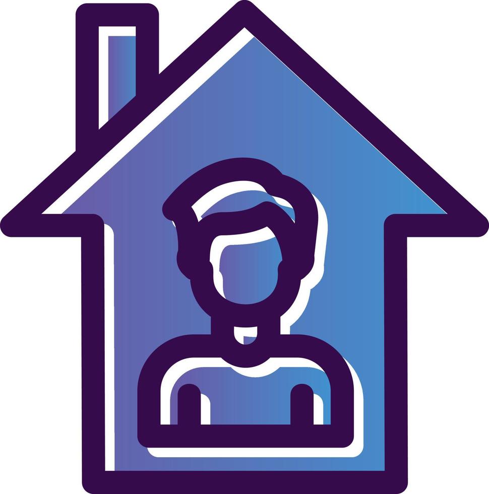Stay Home Vector Icon Design