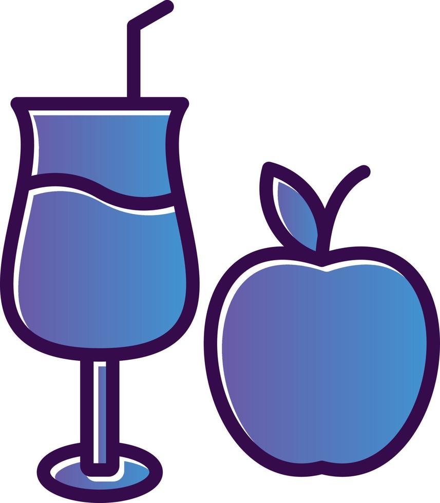Apple Juice Vector Icon Design