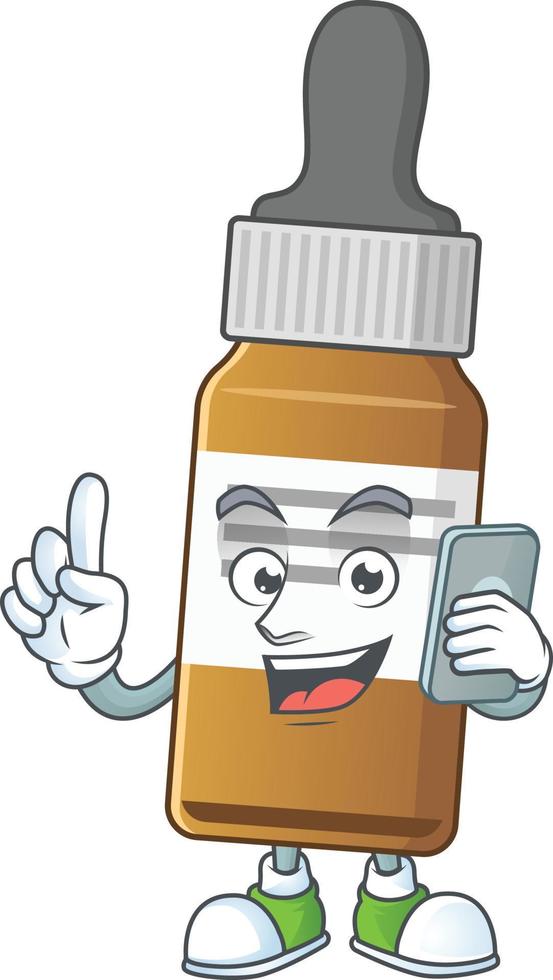 Liquid bottle Cartoon character vector