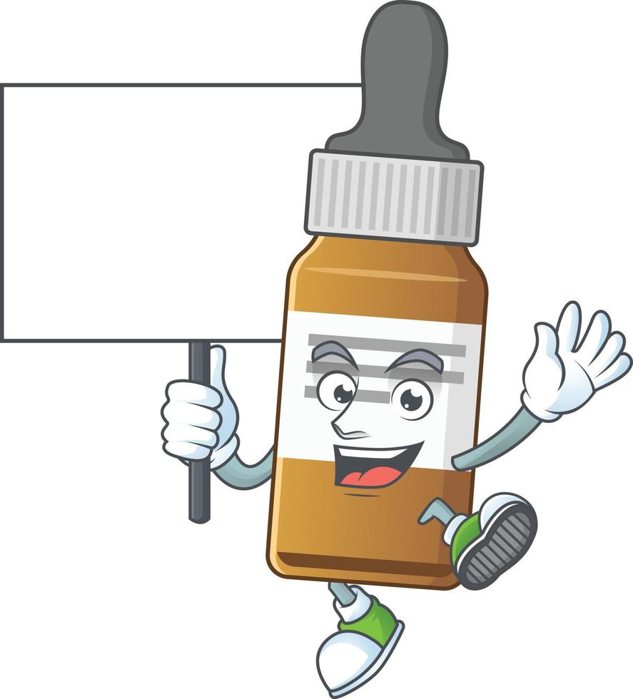 Liquid bottle Cartoon character vector