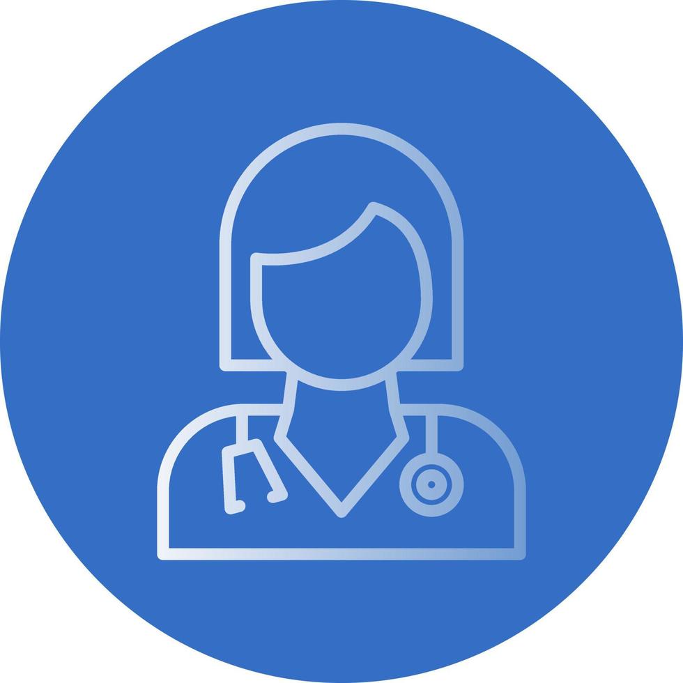 Female Doctor Vector Icon Design