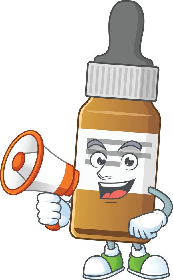 Liquid bottle Cartoon character vector