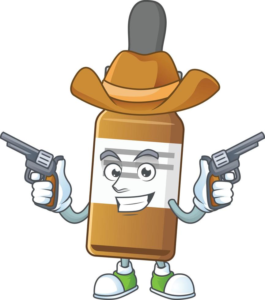 Liquid bottle Cartoon character vector