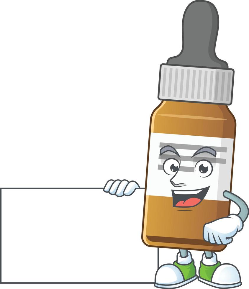 Liquid bottle Cartoon character vector