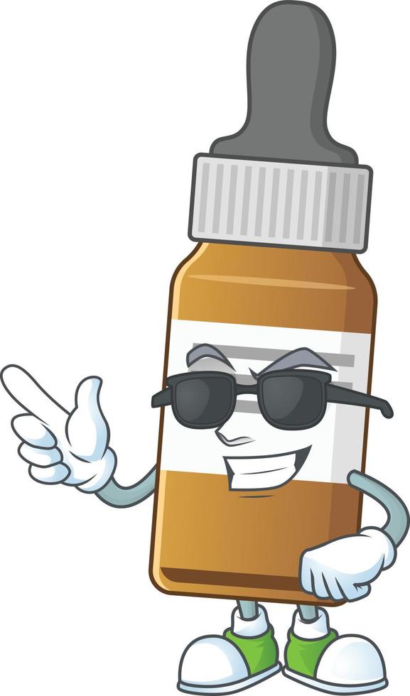 Liquid bottle Cartoon character vector