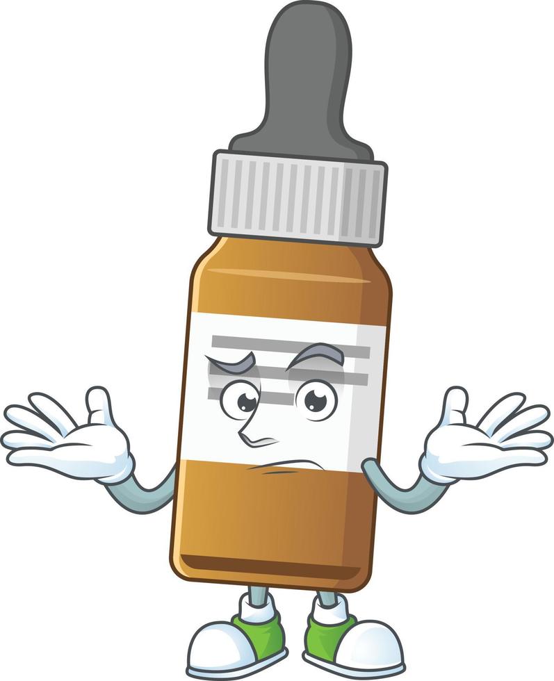 Liquid bottle Cartoon character vector