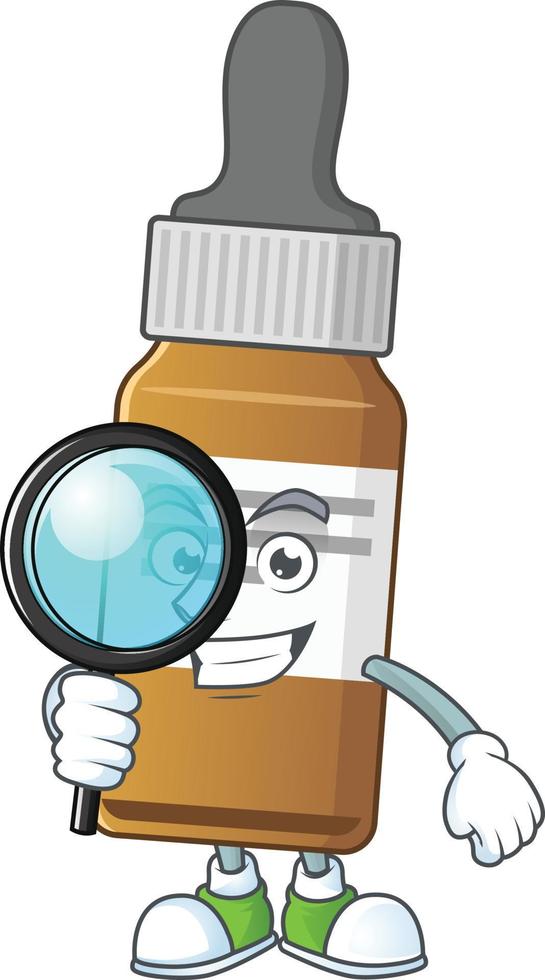 Liquid bottle Cartoon character vector