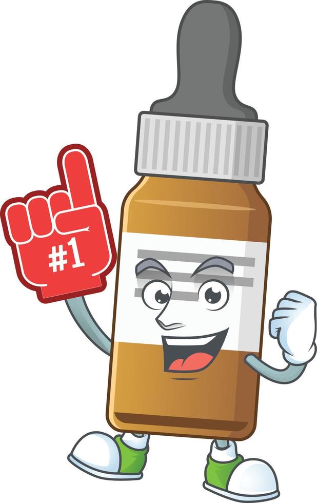 Liquid bottle Cartoon character vector