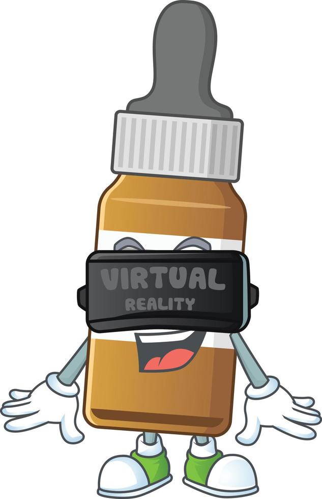 Liquid bottle Cartoon character vector