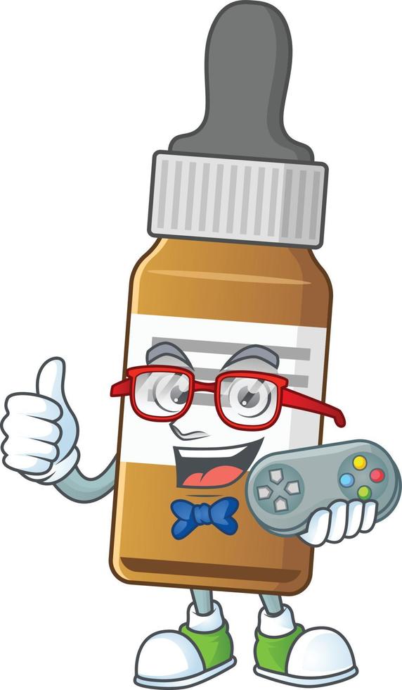 Liquid bottle Cartoon character vector