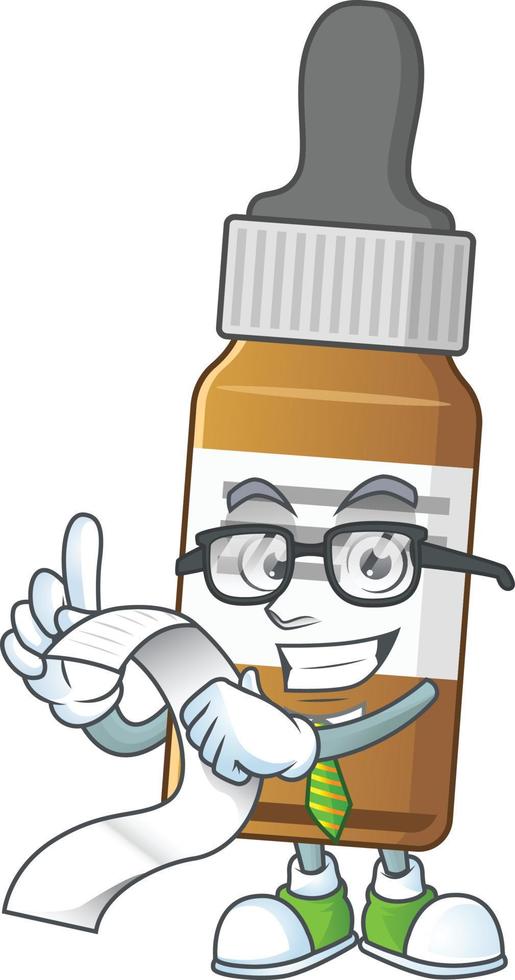 Liquid bottle Cartoon character vector