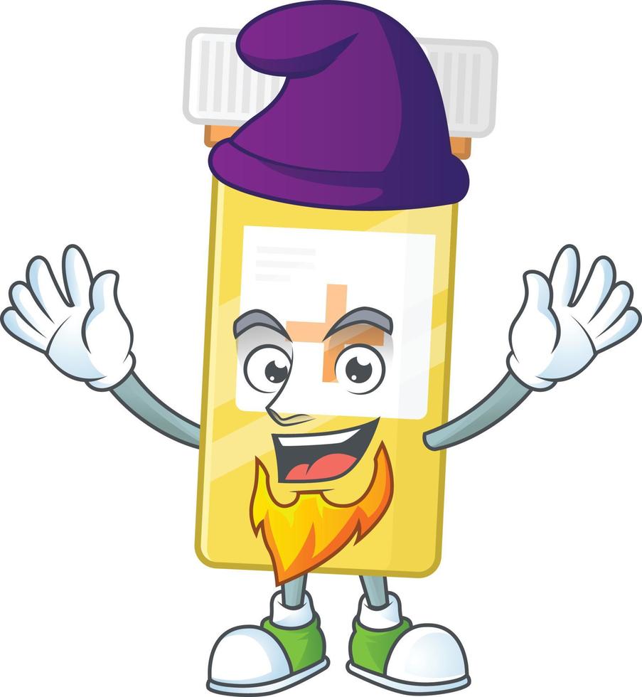 Medicine bottle Cartoon character vector
