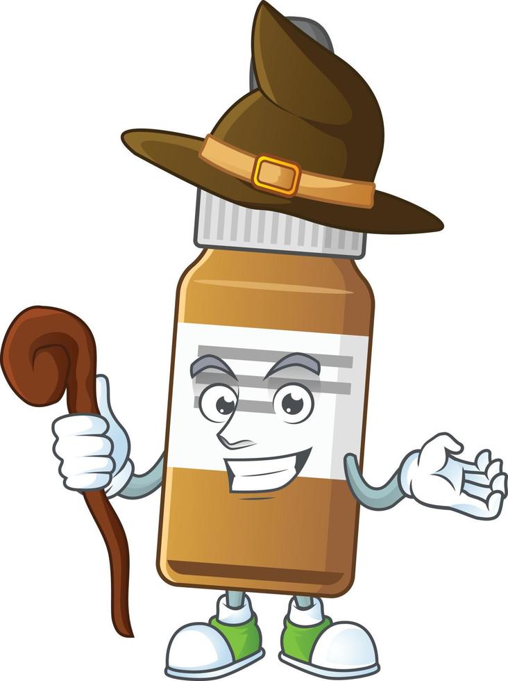 Liquid bottle Cartoon character vector