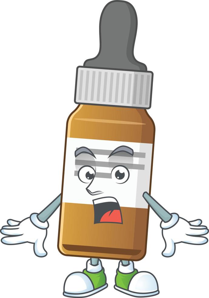 Liquid bottle Cartoon character vector