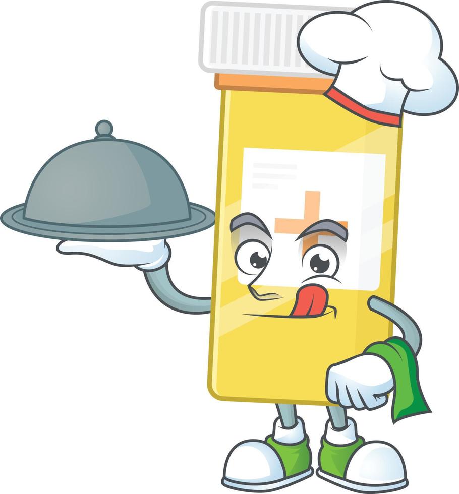 Medicine bottle Cartoon character vector