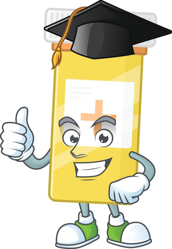 Medicine bottle Cartoon character vector