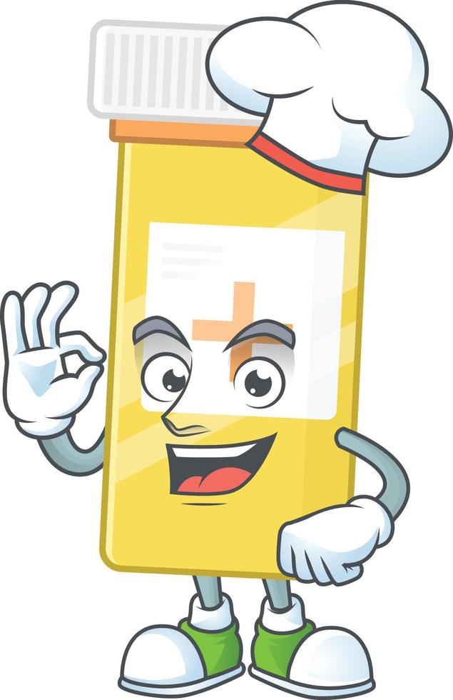 Medicine bottle Cartoon character vector