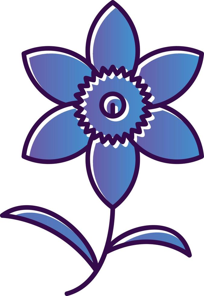 Daffodil Vector Icon Design